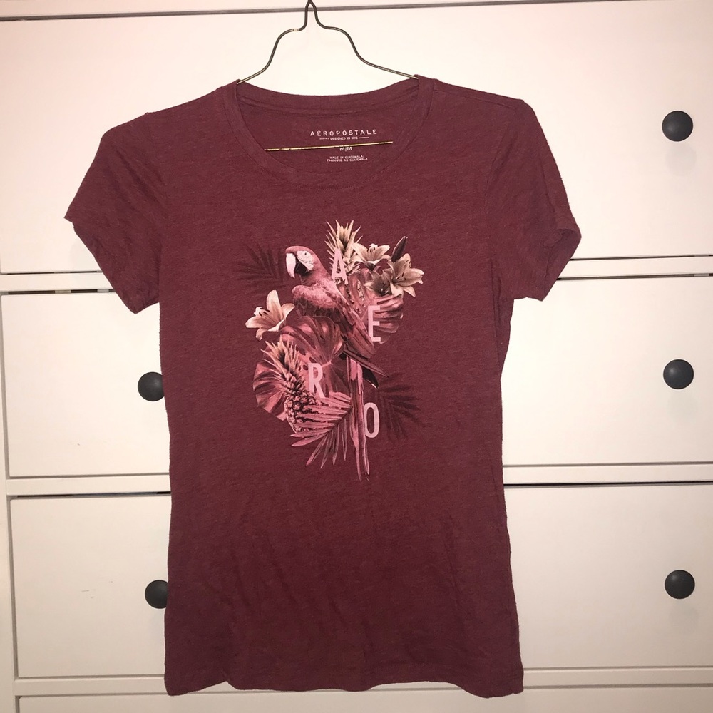 Maroon Aeropostale Tee Shirt